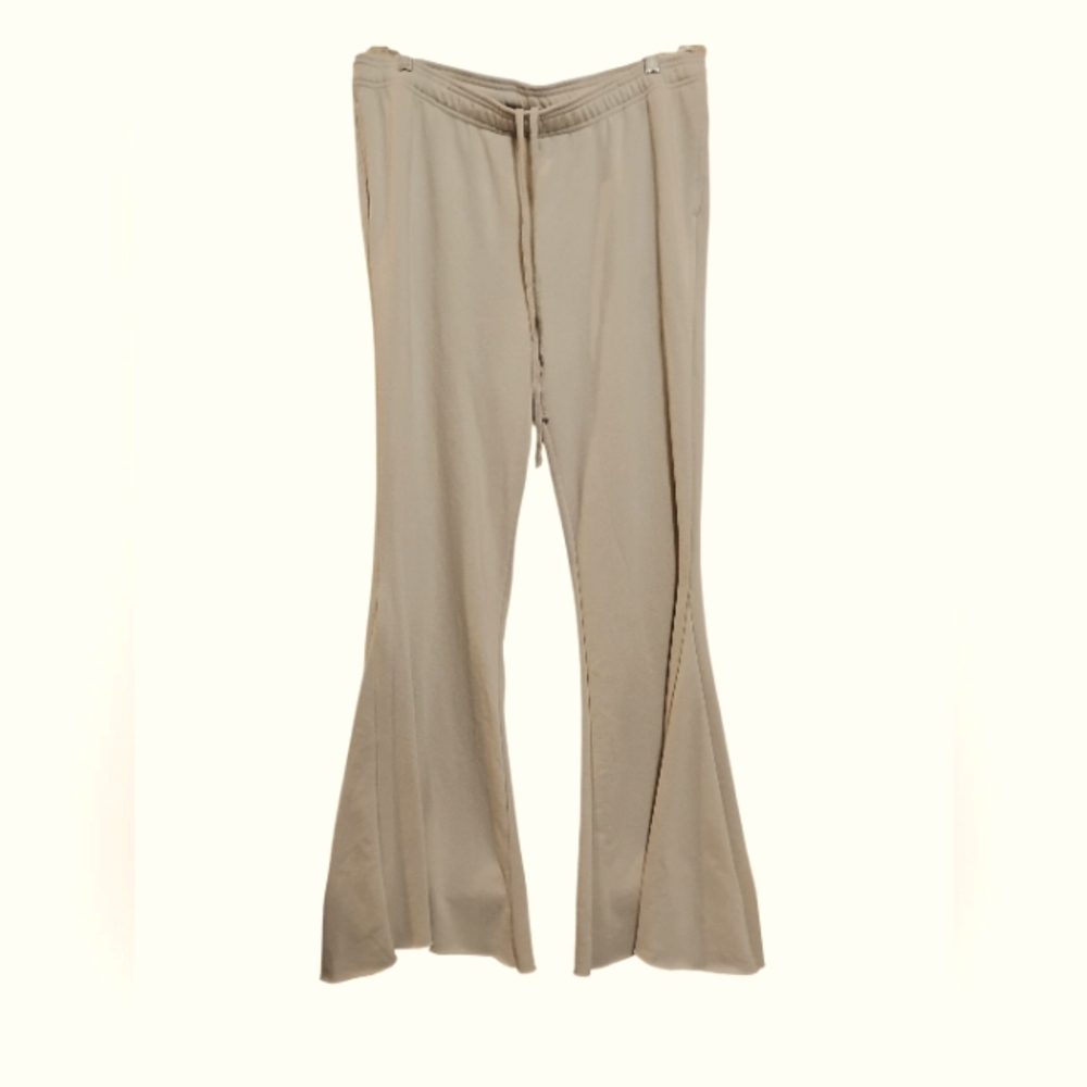 Wild Fable Cream Drawstring SweatPants Polyester Mermaid Tale Flare Bottoms XL